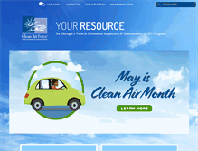 Tablet Screenshot of cleanairforce.com